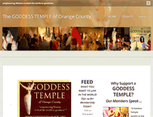 Tablet Screenshot of goddesstempleoc.org